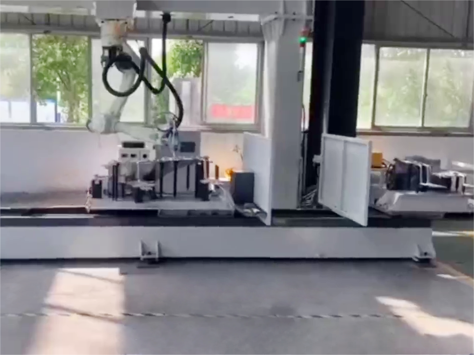 Estação de trabalho de corte laser 3D robô